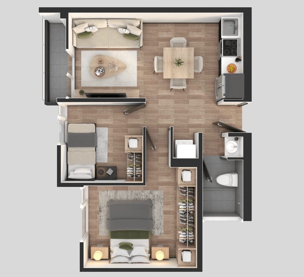 Apartamento en Alquiler Zona 2 Edificio Bossen — foto 9 de 12
